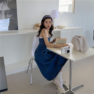 Váy denim dài siêu hot 2023