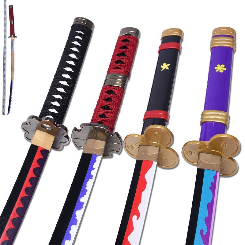 ( Lưỡi Gỗ Dài 1 Mét ) Đạo cụ Cosplay mô hình kiếm gỗ zoro roronoa shusui onepiece, katana kimetsu no yaiba
