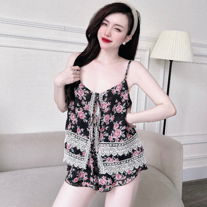 Đồ Ngủ 2 dây bigsize sexy cao cấp lụa mềm mát cho cô nàng quyến rũ