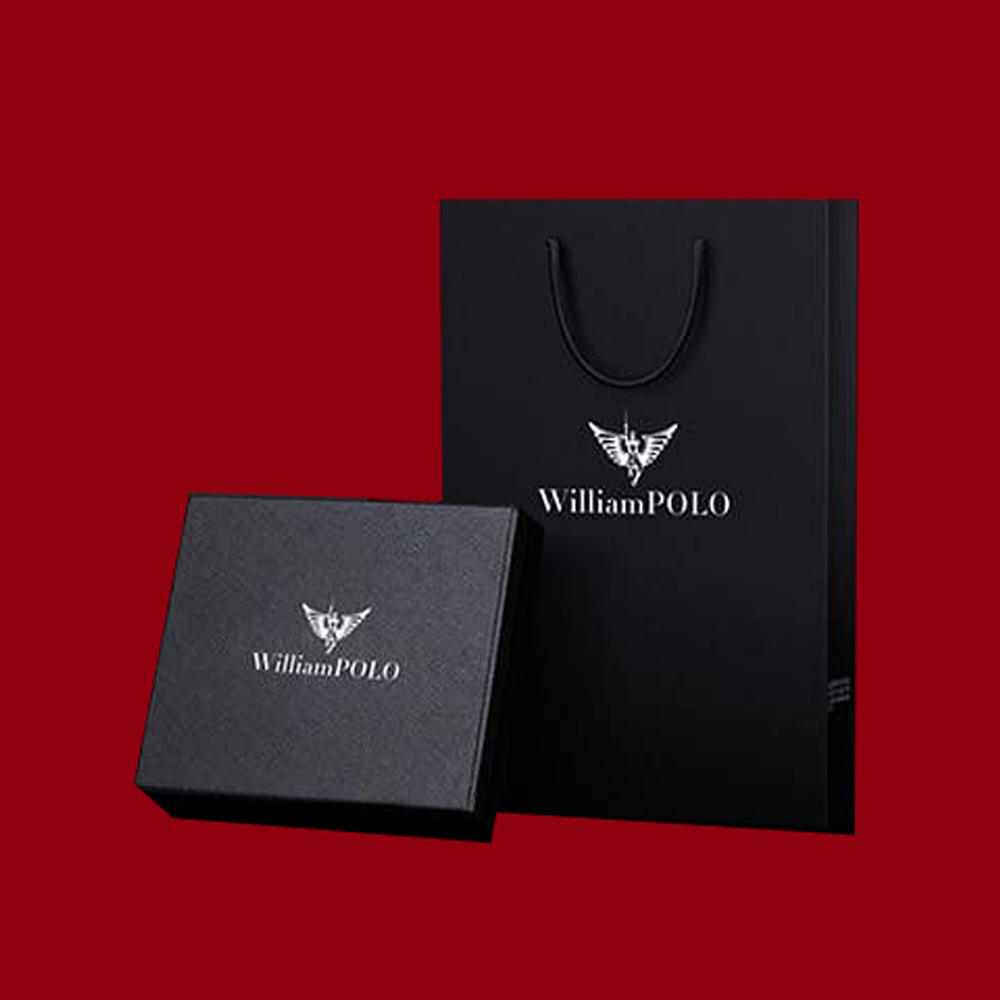 Ví nam cao cấp full hộp Williampolo chất liệu da bò nguyên tấm V30