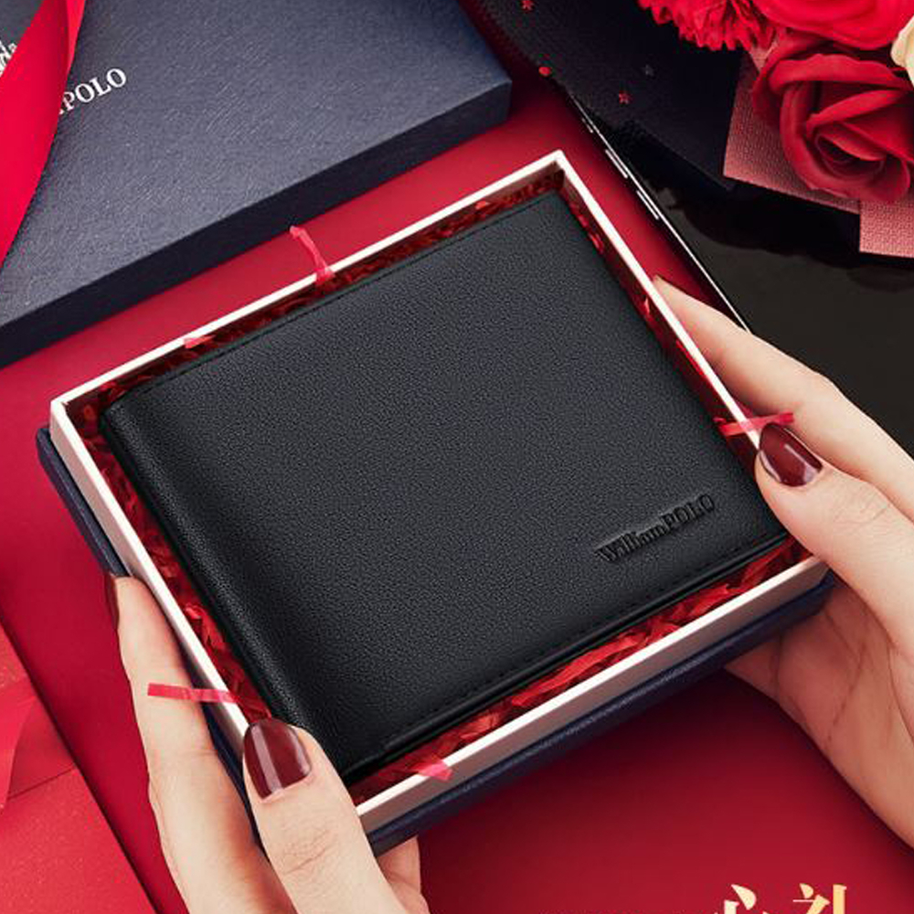 Ví nam cao cấp full hộp Williampolo chất liệu da bò nguyên tấm V30