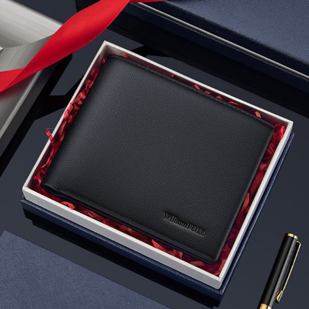 Ví nam cao cấp full hộp Williampolo chất liệu da bò nguyên tấm V30
