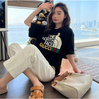 Áo thun the north mèo form rộng nam nữ unisex chất cotton mềm