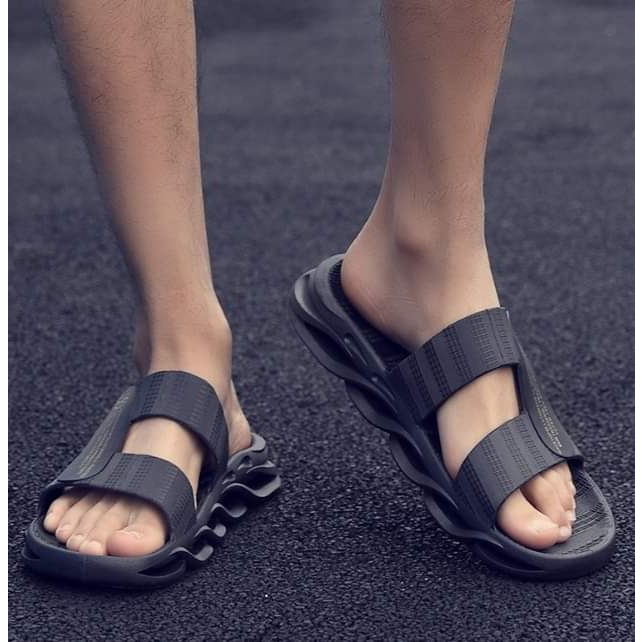 Dép nam quai ngang đi chơi, đi biển đúc nguyên khối phong cách mùa hè mới lạ