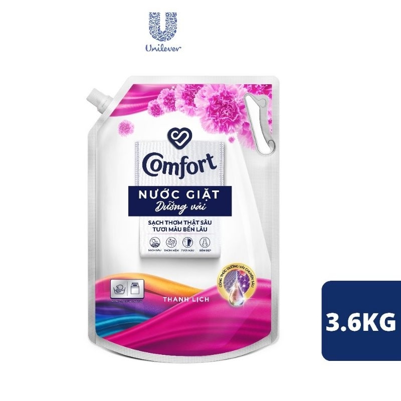 Nước Giặt Dưỡng Vải Comfort Túi 3,6Kg