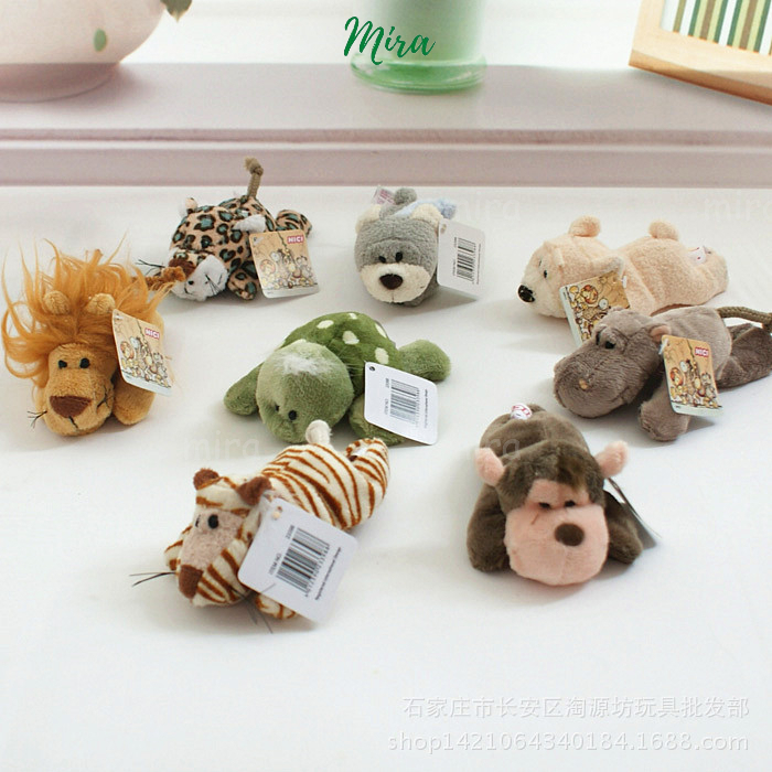 Gấu Bông Có 4 Chân Nam Châm, Hít Dính Tủ Lạnh Thú Nhồi Bông Thương hiệu NICI Quà Sinh Nhật 10cm MIRA-GB28017