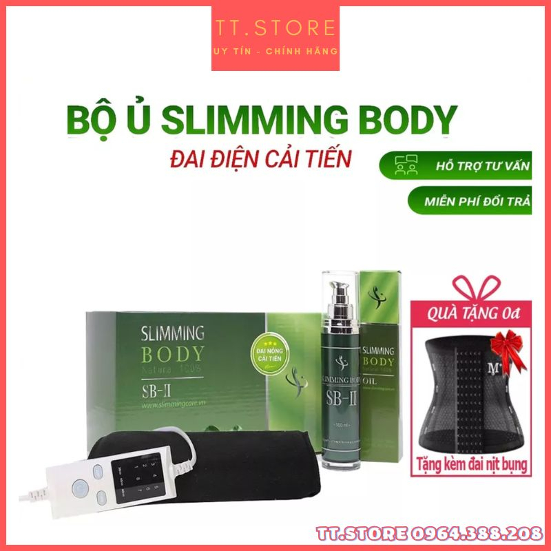 Bộ Ủ Nóng Tan Mỡ Slimming Body 2 Với Đai Điện Cải Tiến,Giảm Mỡ tay chân Bụng,Đánh Bay Mỡ Thừa.