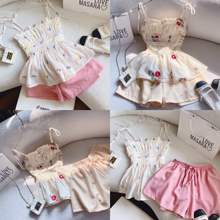 Set áo dây thêu + quần - Chitchitstore