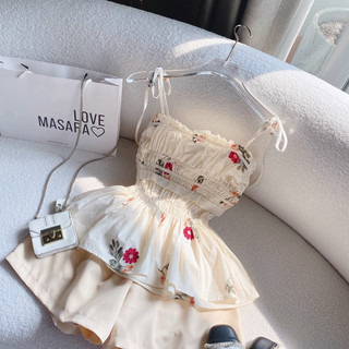 Set áo dây thêu + quần - Chitchitstore