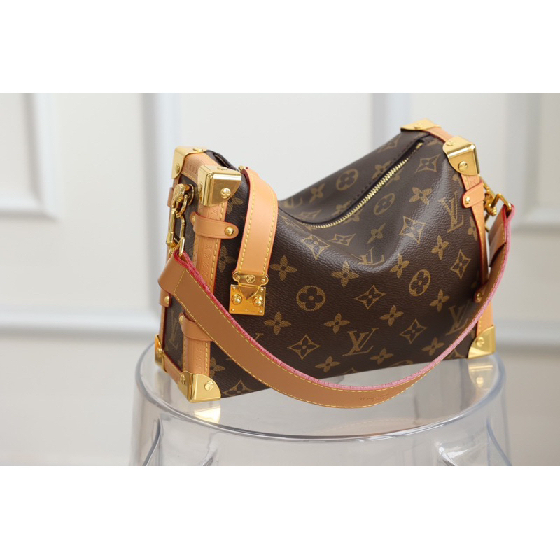 Túi đeo Lv Side Truck mã mới 2box đẹp code màu hoa nâu W266-23