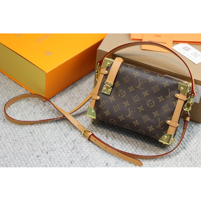 Túi đeo Lv Side Truck mã mới 2box đẹp code màu hoa nâu W266-23