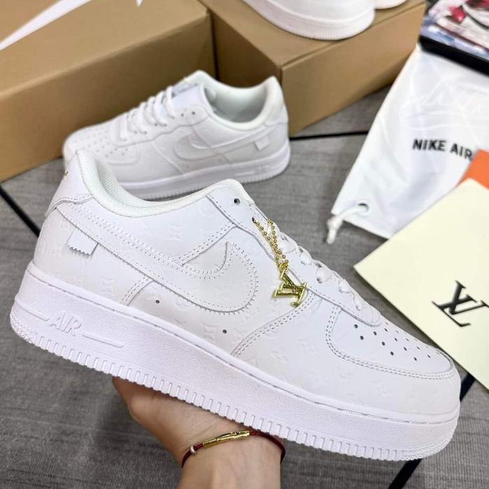 Giày Nike_Air Force 1 LV, Giày AF1 LV Louis Vuitton Thể Thao Hàng Cao Cấp, Thời Trang, Full bill box bảo vệ hot