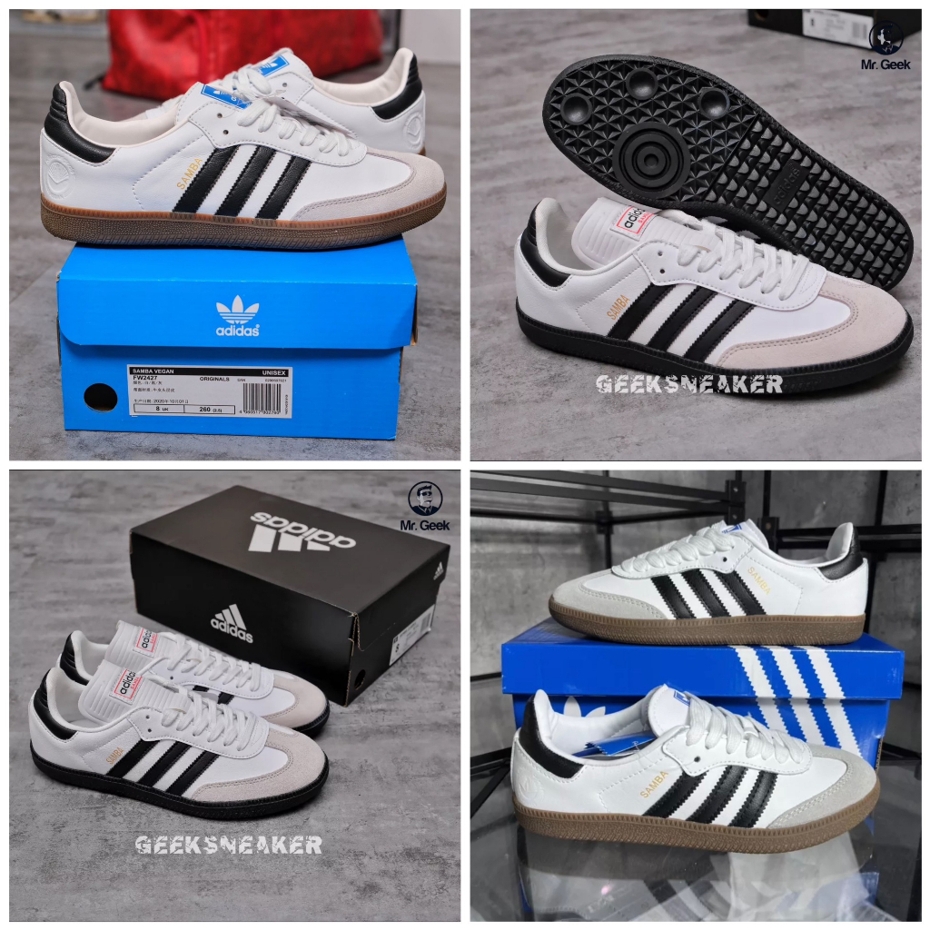 Giày Adidas Samba OG Black White Trắng Sọc đen, Hàng Chuẩn Cao Cấp Trung, Full Bill Box