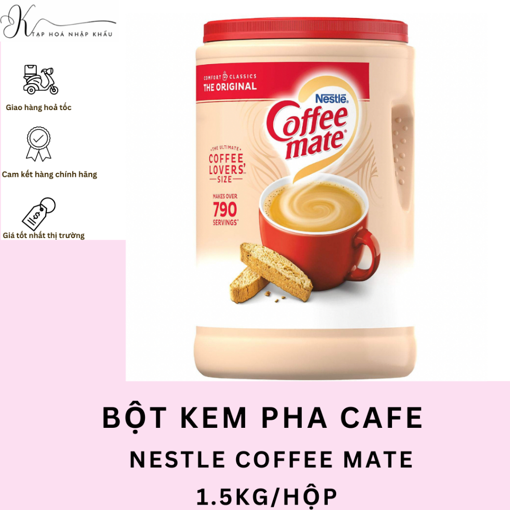 [DATE 2025] BỘT PHA CAFE NESTLE COFFEE MATE 1.5KG CỦA MỸ