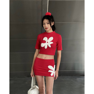 Set đỏ hoa trắng - KAULA SET