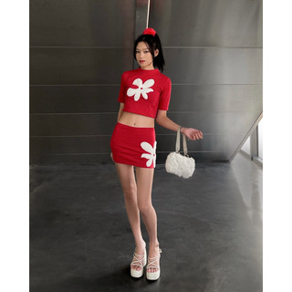 Set đỏ hoa trắng - KAULA SET