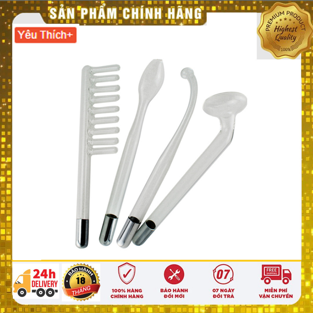 Đầu Thuỷ Tinh Điện Tím Dùng Cho Máy 5in1 Máy Điện Tím Cầm Tay Cho Spa