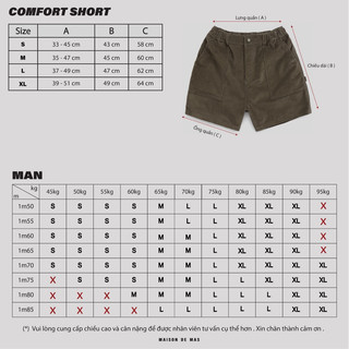 Quần ngắn COMFORT SHORT / Black