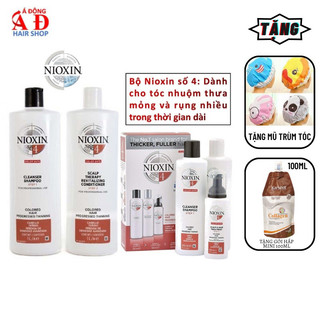 BỘ DẦU GỘI XẢ NIOXIN 4 COLORED HAIR USA - CHO TÓC NHUỘM THƯA MỎNG VÀ RỤNG NHIỀU 