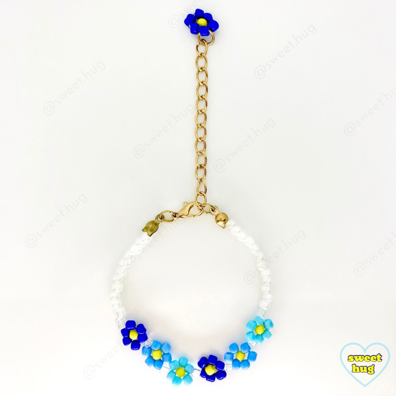 Vòng tay hạt cườm handmade hoa cúc