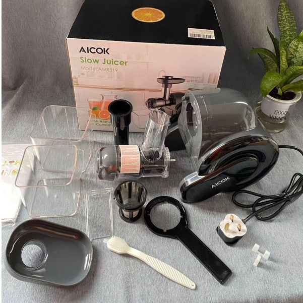 Máy Ép Chậm Trục Ngang AICOK AMR-519, Máy Ép Trái Cây, Rau Củ Thương Hiệu Đức