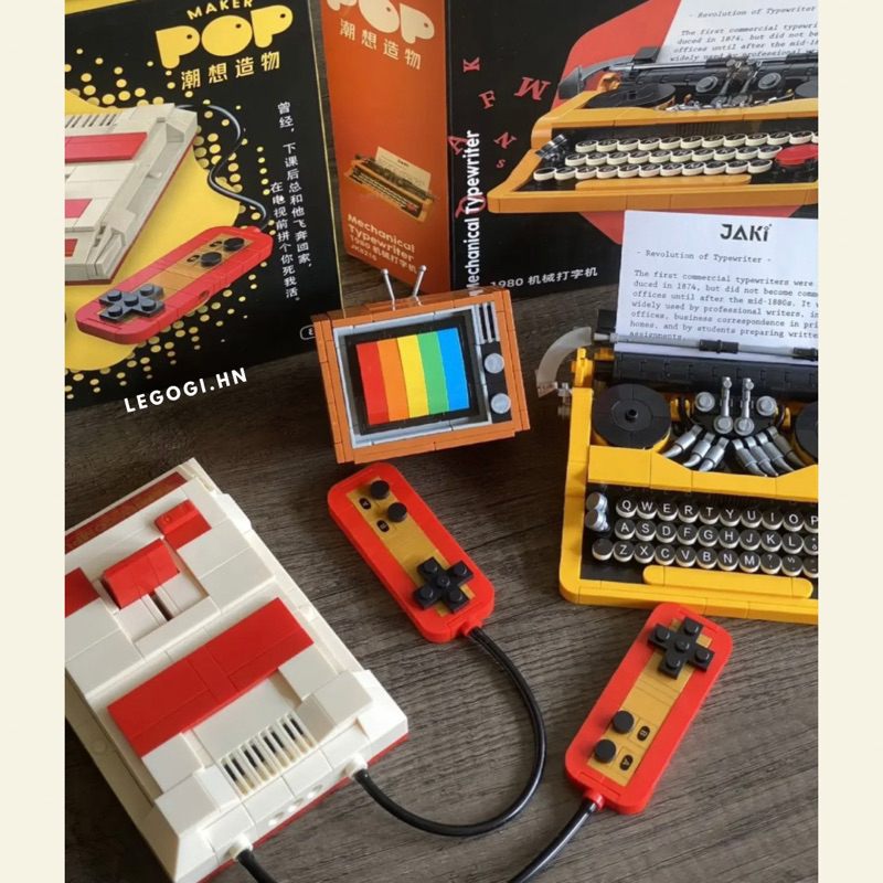 Đồ chơi lắp ráp Legogi ĐỒ DÙNG RETRO NHỎ JAKI mô hình trang trí decor phòng bàn làm việc quà tặng sinh nhật vintage