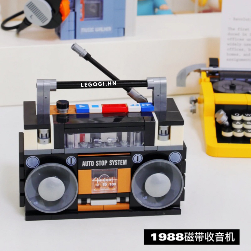 Đồ chơi lắp ráp Legogi ĐỒ DÙNG RETRO NHỎ JAKI mô hình trang trí decor phòng bàn làm việc quà tặng sinh nhật vintage