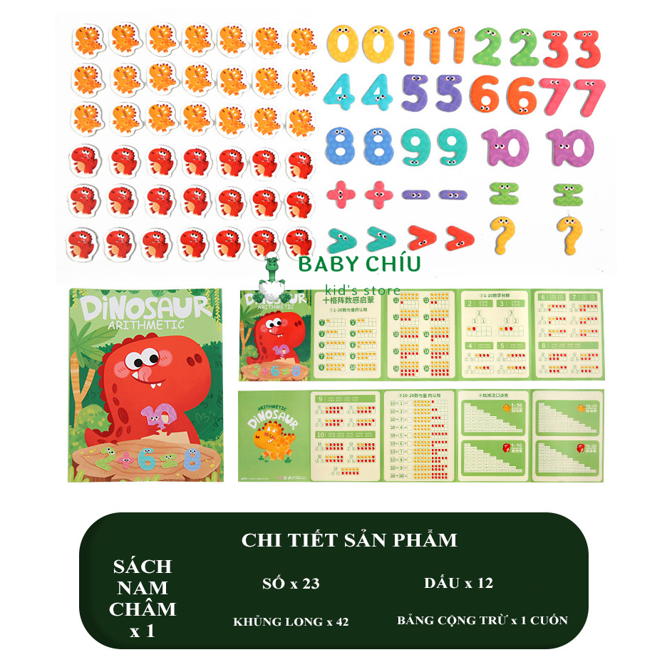 Đồ chơi Học Liệu Sách Gấp Nam Châm Cộng Trừ Phạm Vi 10 -20 Thú Vị Cho Bé Toán Học Mẫu Giáo Giáo Cụ Montessori Baby Chíu