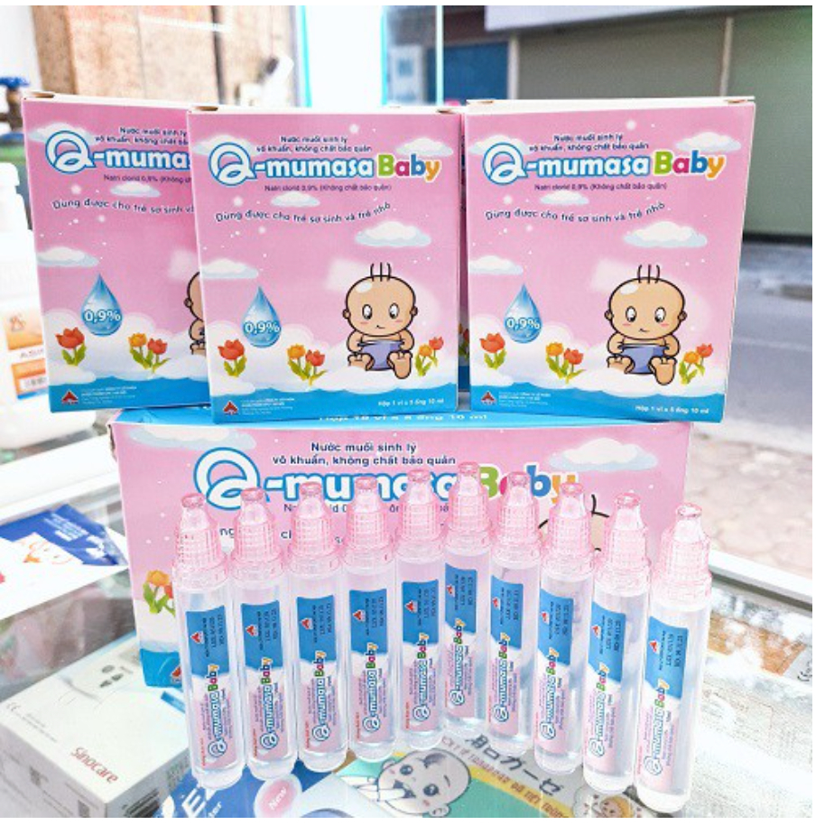 Q-mumasa baby - Nước muối sinh lý vô khuẩn cho bé