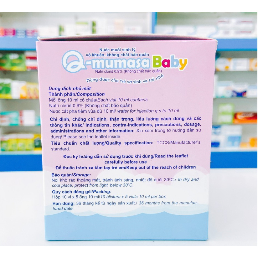 Q-mumasa baby - Nước muối sinh lý vô khuẩn cho bé