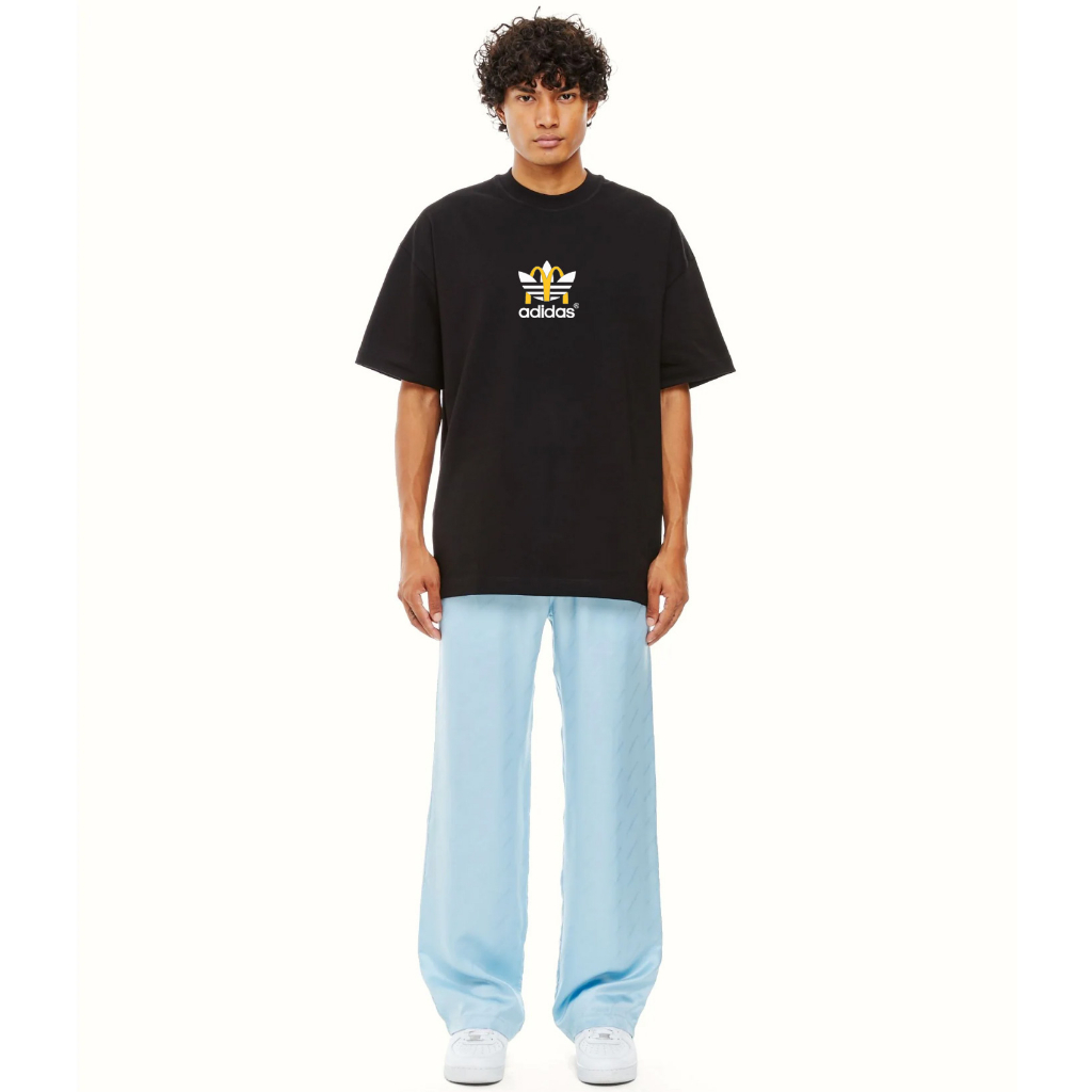 Áo thun tay lỡ unisex nam nữ adidas x MC DONALD'S 100% cotton form rộng oversize