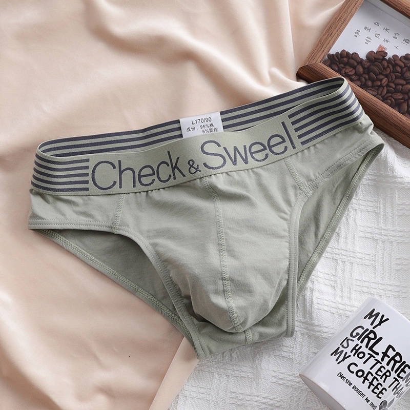 Quần sịp nam tam giác cotton Check & Sweel