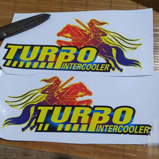 Bộ tem turbo dán trang trí xe tải, xe ben, ô tô.. cửu long, howo. tem decan chữ turbo dán xe