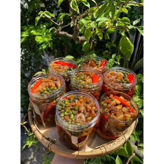 Kho quẹt tóp mỡ+tôm khô