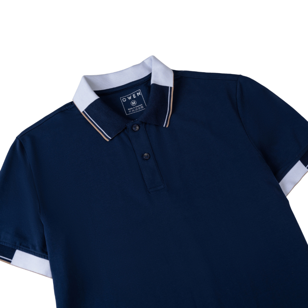 Áo polo nam Owen cao cấp co giãn chất vải cotton thấm hút mồ hôi form slim nhẹ mặc vừa vặn năng động trẻ trung