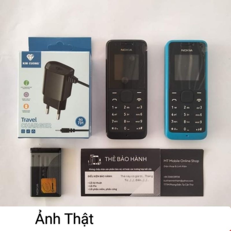 Nokia105 (1SIM) 2015 - Hàng Bảo Hành - Đầy Đủ Linh Kiện