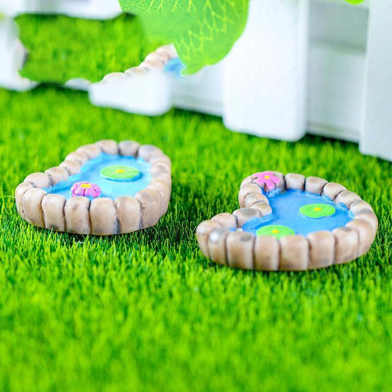 Mô Hình Tiểu Cảnh "Giếng nước, Hồ nước, Cây cầu Mini" Trang Trí Sen Đá, Sân Vườn/ Chậu Cây, DYI, Terrarium