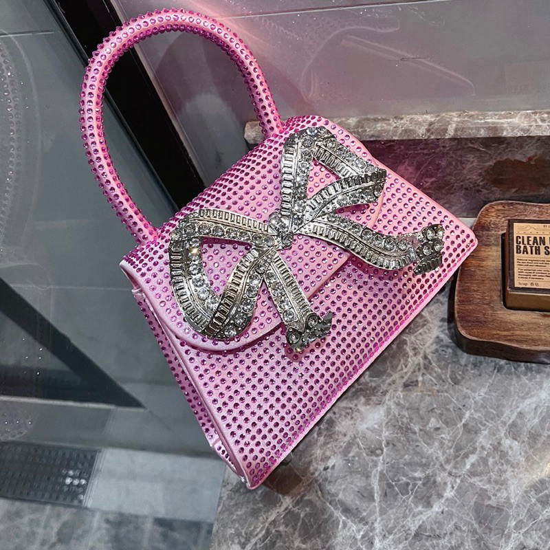 ORDER 💕 Túi xách đính đá nơ nhũ mini size