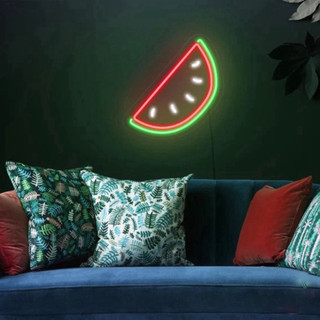 Đèn led neon Dưa Hấu, Nhiều màu sắc ,40 x 30 cm, Đèn neon trang trí phòng ngủ