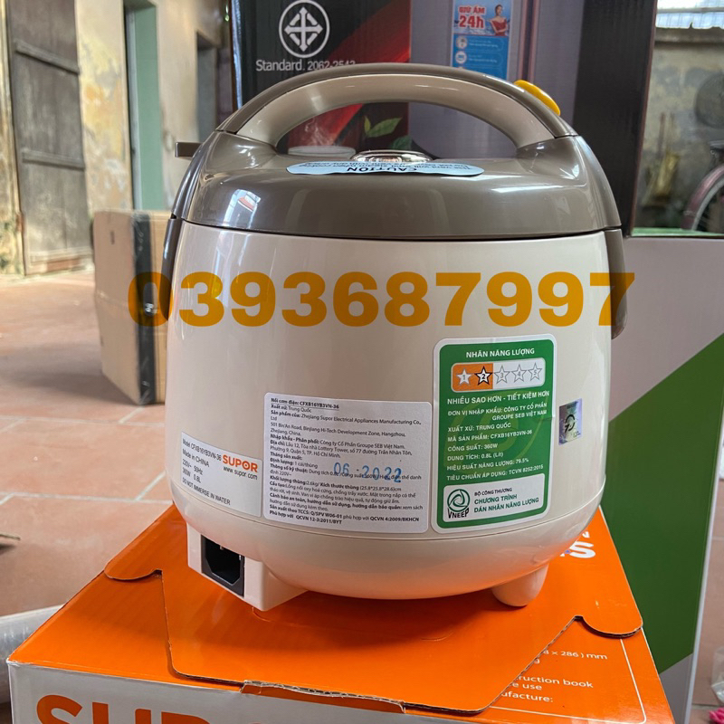 💓NỒI CƠM ĐIỆN MINI SUPOR 0,8L - LÒNG NỒI TRÁNG MEN CHỐNG DÍNH