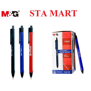Bút bi dầu Semi Gel / Bút bi tam giác TR3 ABPW3072 êm trơn viết được trên giấy bóng dầu, giấy ướt