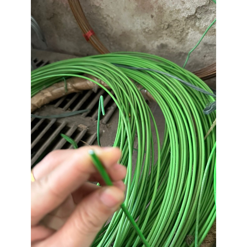 20 Mét dây thép bọc nhựa màu xanh lá 3 li; 3.5li và 4li