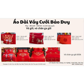 Vỏ gối cưới Tân Lang Tân Nương