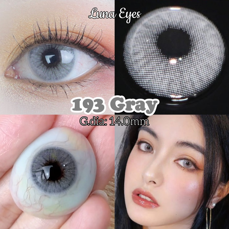 Kính áp tròng LUNA EYES 193 GRAY - Lens size nhỏ