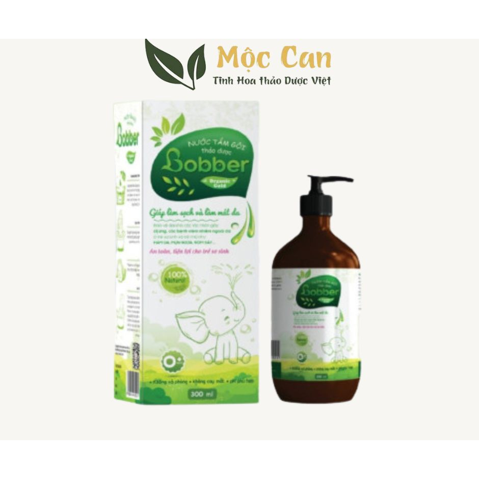 (Mua 5 tặng 1) Nước tắm gội thảo dược cho bé Bobber 300ml - Sữa tắm cho bé sạch da, kháng khuẩn, hết rôm sẩy, mẩn ngứa