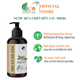 Nước rửa chén hữu cơ ECOCARE 500ml tinh dầu thiên nhiên, nước rửa bát an toàn cho bé