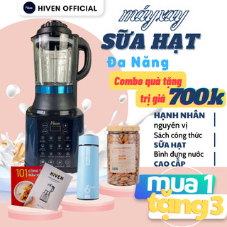 Máy nấu sữa hạt, máy làm sữa hạt đa năng hiven nhập khẩu chính hãng - bảo hành 12 tháng