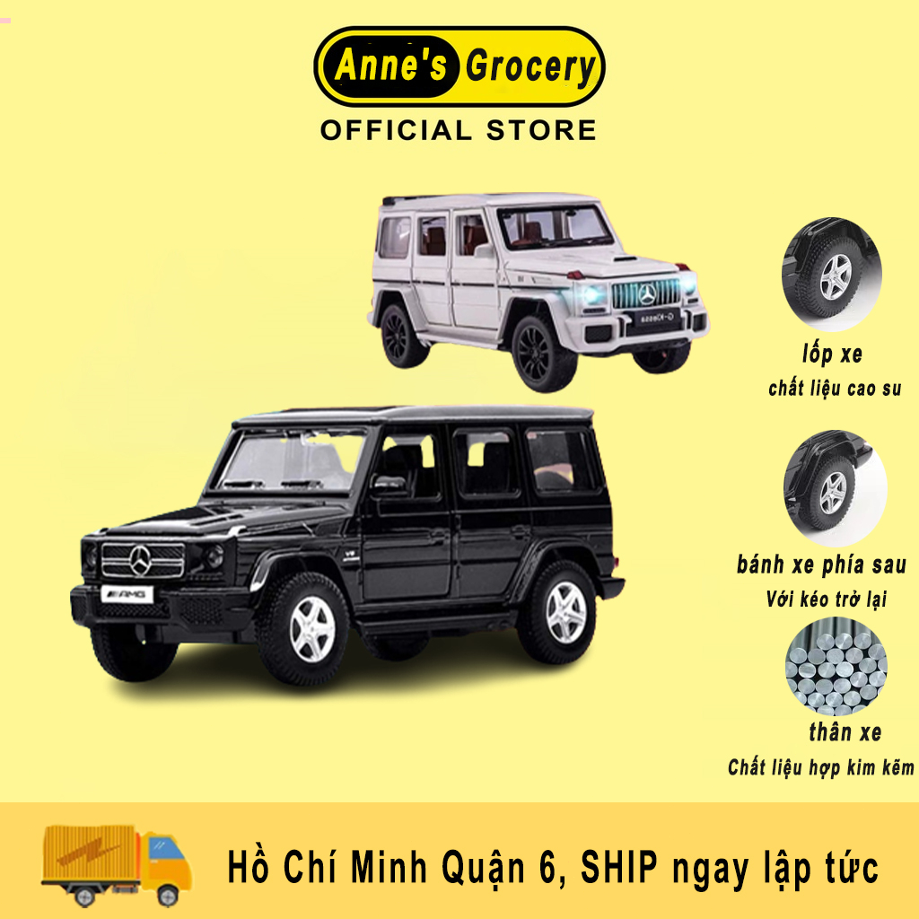 Mercedes-Benz G63 hợp kim xe mô hình 1:24G63 off-road cậu bé món quà xe mô phỏng đồ chơi mô hình xe