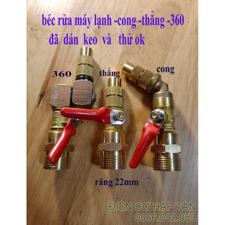 Béc rửa máy lạnh cong thẳng -360 độ đã dán keo và thử , béc vệ sinh điều hòa, rửa máy giặt