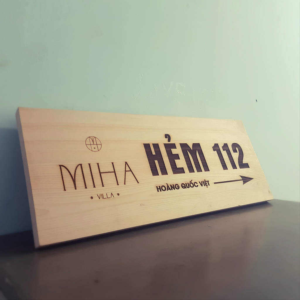 Bảng gỗ, Bảng hiệu khắc tên shop...nội dung theo yêu cầu decor không gian cửa hàng, quán thêm sinh động